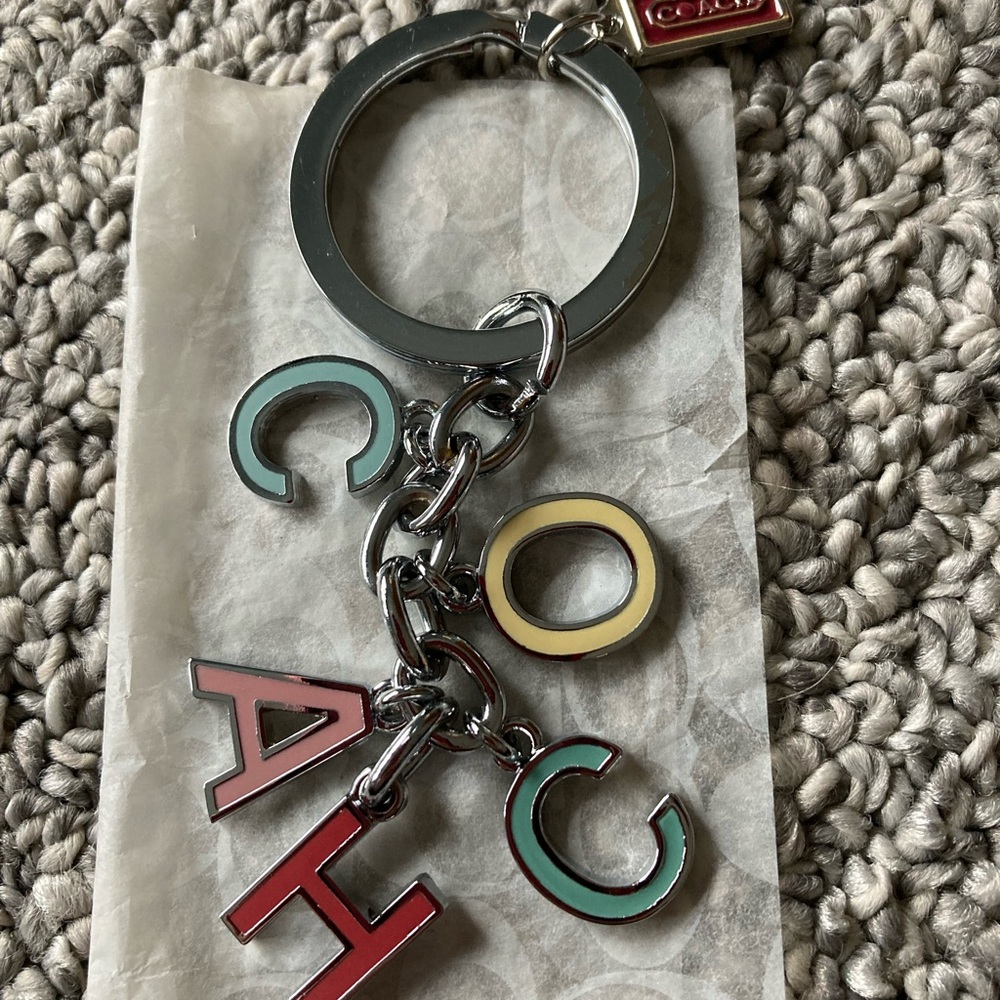Coach Multicolor Keychain
